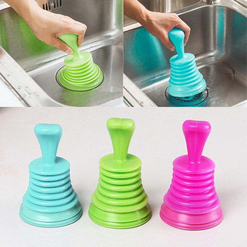 Household Pipeline Dredger Powerful Sink Pipeline Dredger Suction Cup Drainage Cleaner Tool Toilet Brush Suction Cup