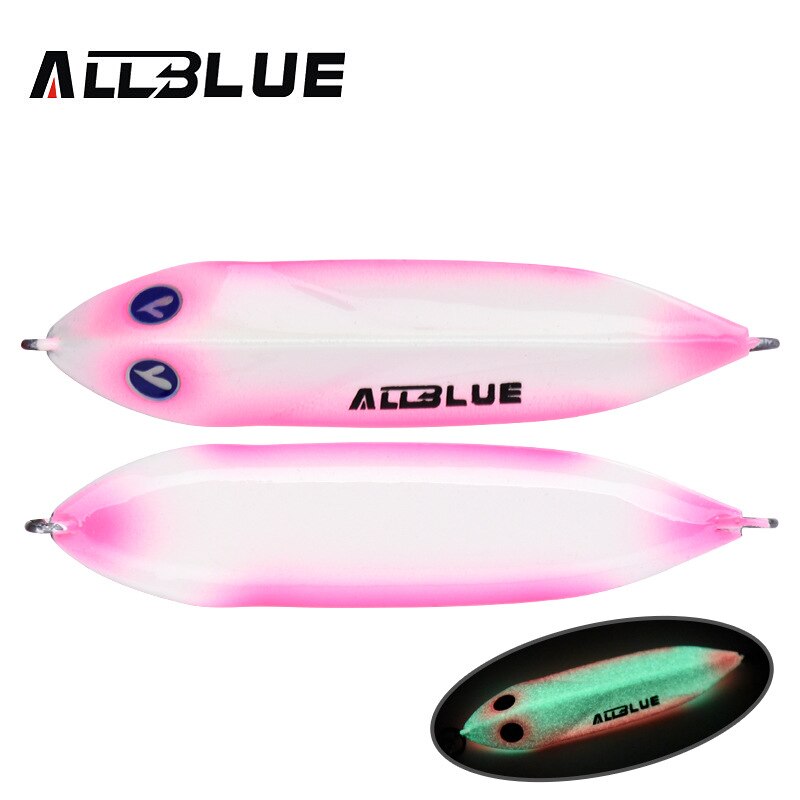 ALLBLUE SEABLUE Metal Jig Spoon 25G 40G 60G Artificial Bait Shore Fishing Jigging Lead Fish Sea Bass Fishing Lure: Color G / 40g