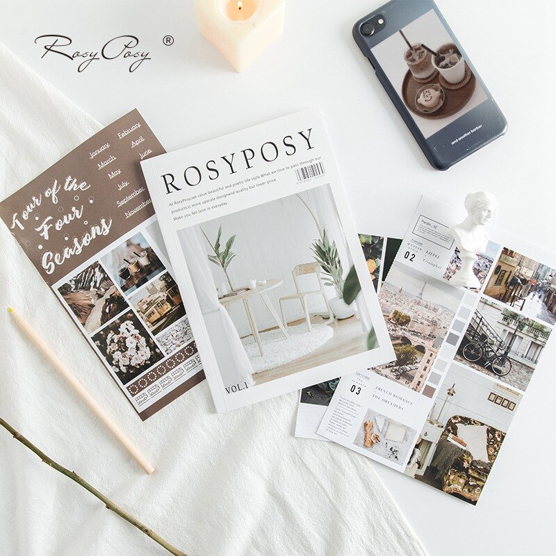 Koreansk rosyposy liv serie søte tidsskrift klistremerker bok ins etikett klistremerke dagbok planlegger scrapbooking diy dekorative skrivesaker