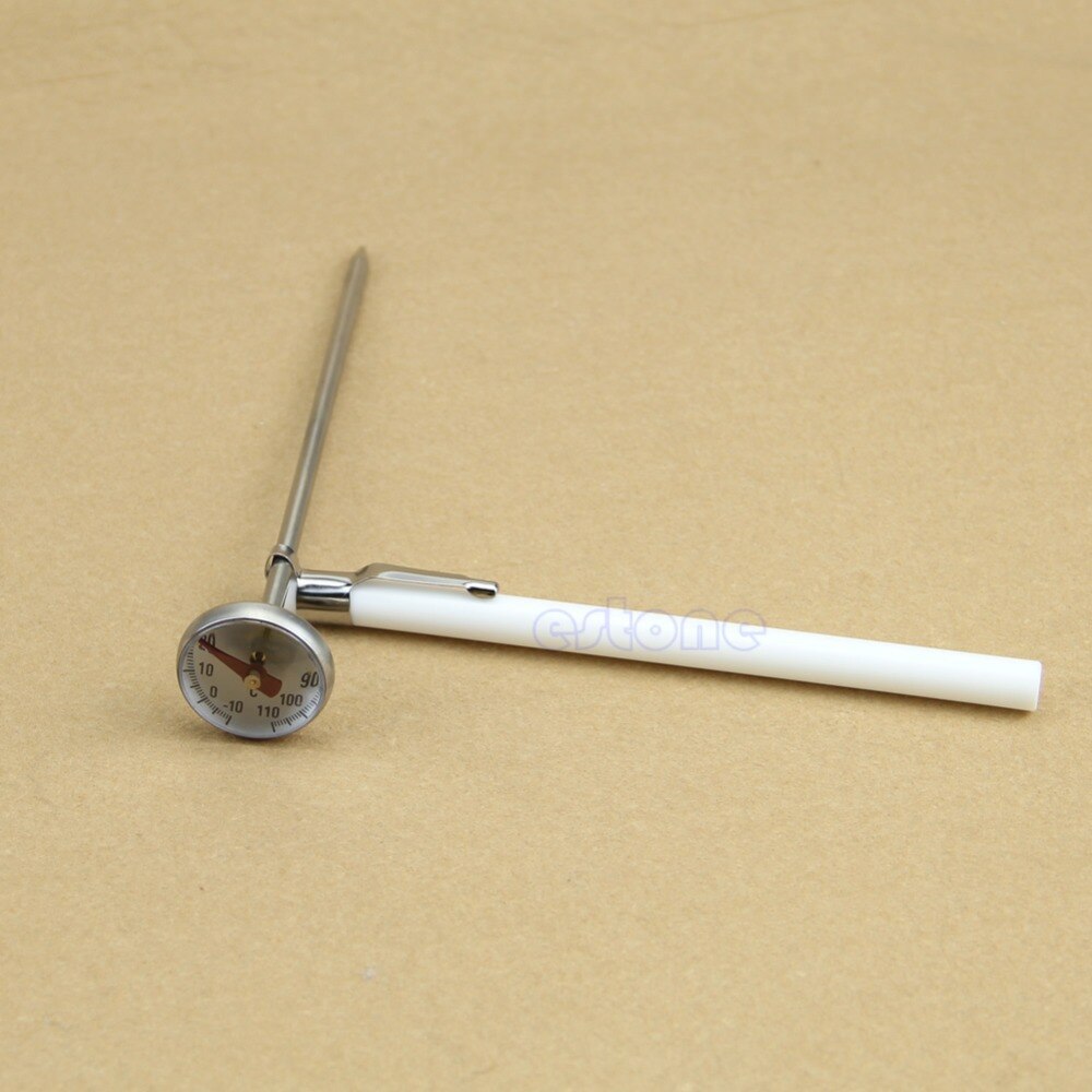 1PC Food liquid Milk Bottle Thermometer Water Meter Oil Temperature Gauge White/Black