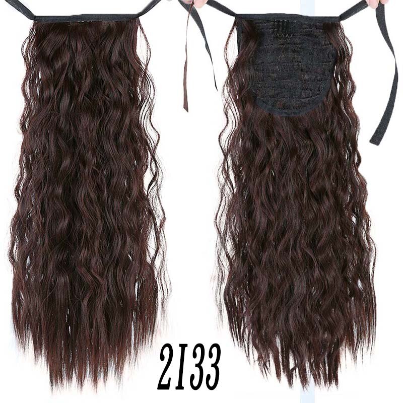 XUANGUANG For women Long ponytail Curly hair Hair extension Long hair Curly hair Banded ponytail: 2I33