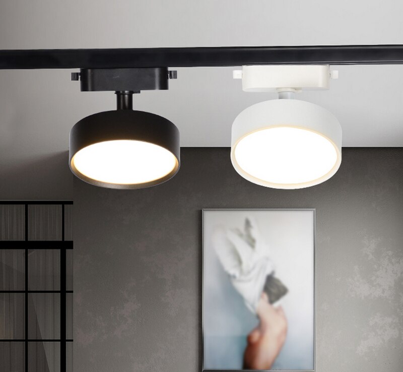 doprowadziło lampka na szynie aluminium 9w 12W 18W szyna sufitowa oświetlenie drogi miejsce na szynie reflektory wymienić lampy halogenowe AC220V