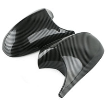 For BMW E90 E91 E92 E93 PRE-LCI Carbon Fiber M3 Style Side Mirror Cover Cap And