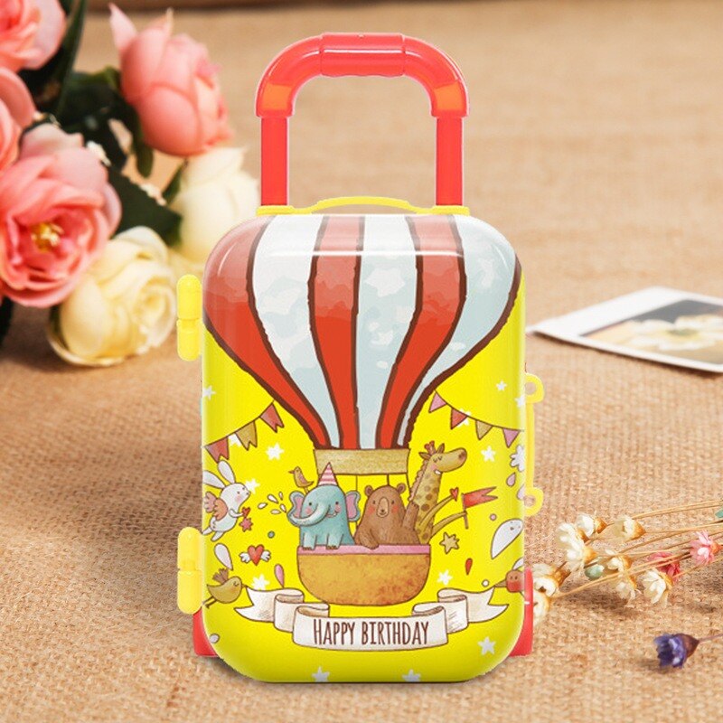 Mini valise à roulettes, noël, année du tigre, boîte à bagages pour enfants, jouets créatifs, artisanaux,: 9