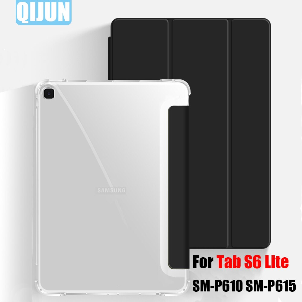 Tablet Case Voor Samsung Galaxy SM-P610 P615 Smart Sleep Wake Leer Tri-Fold Beschermhoes Cover Voor Tab S6 lite 10.4
