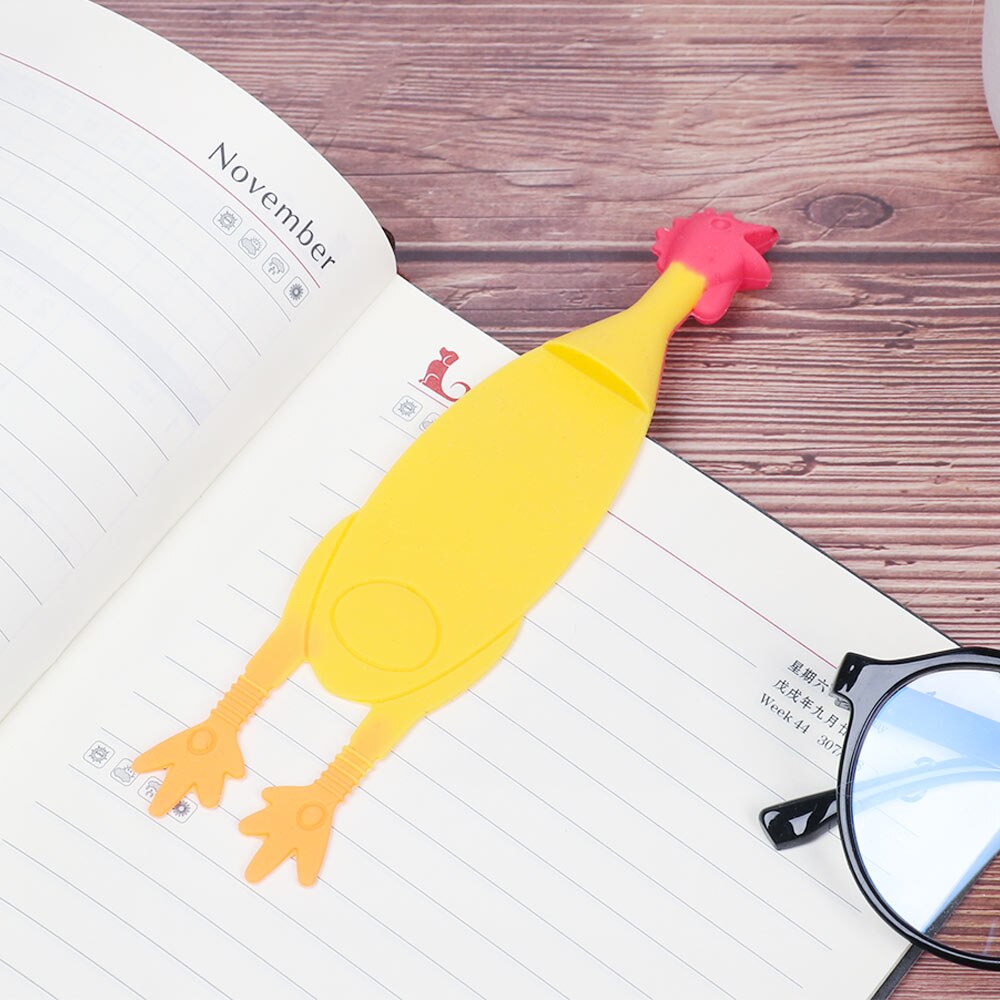 Cute 3D Animal Bookmarks Cartoon Crocodile Hippopotamus Book Markers Carrot Chicken Page Holder for Reading