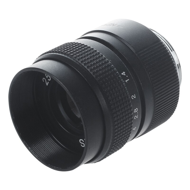 TV Lentille/Lentille CCTV pour C Mount Caméra 25mm F1.4 en Noir avec Noir C Monture pour Micro-4/3 Adaptateur E-P1 E-P2 E-P3