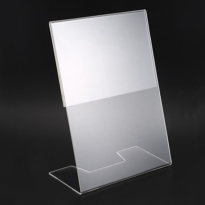 Menu Holder Acrylic Size: A5 Leanback portrait