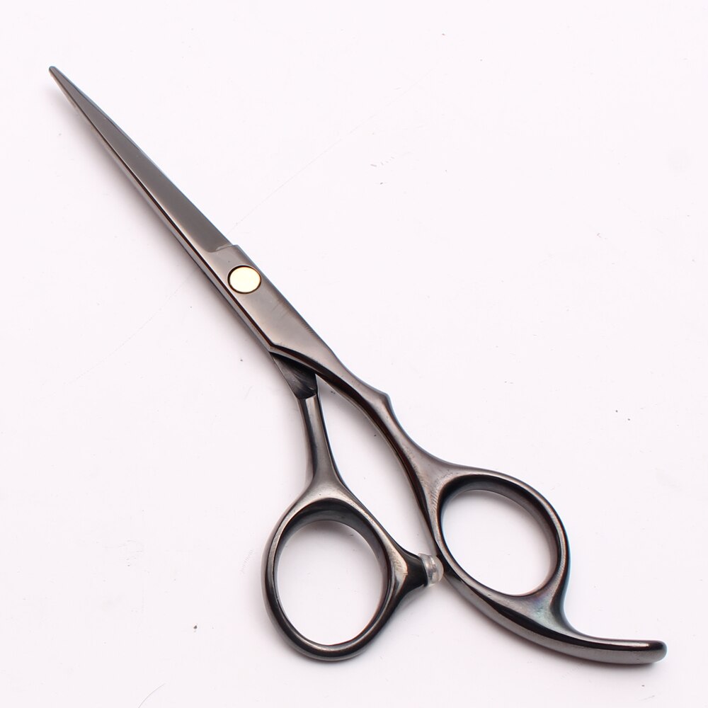 5.5" 16cm JP Steel Engraving Brand Black Cutting Shears Thinning Scissors Hairdressing Scissors Hair Scissors C1005