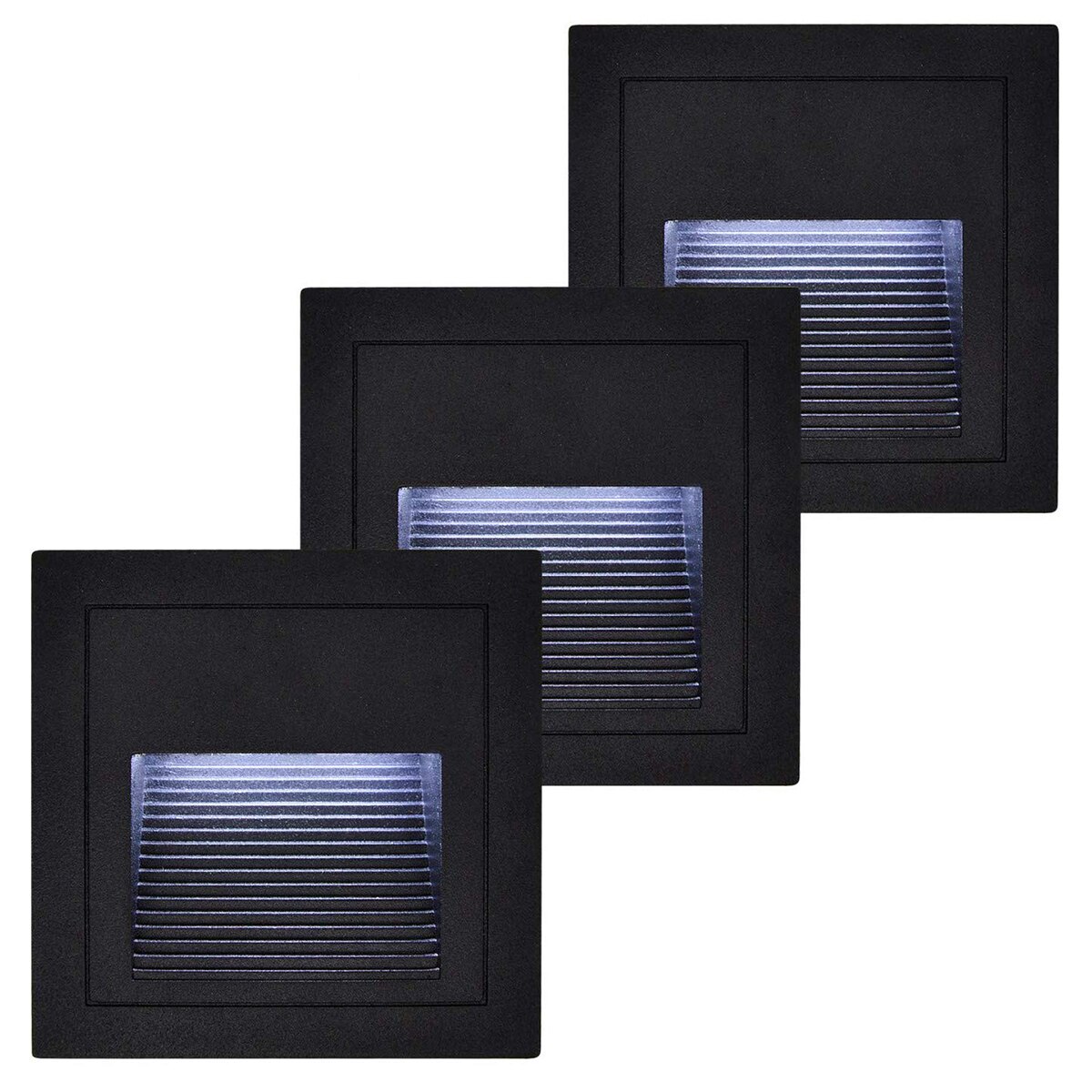 8Stck Zauberstab Licht LED Schritt Treppen Lichter IP65 Wasserdichte draussen Footlight Einbau Ecke Lampe Außen Garten Dekor Licht AC220V