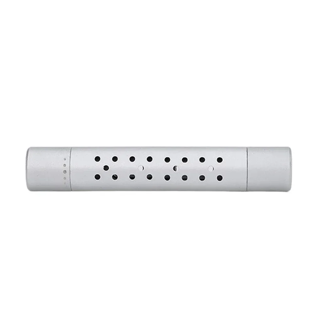 Clip de ventilación personalizado para fragancia de coche, difusor cilíndrico de aceite esencial para coche, varillas de repuesto para Auto, camión, oficina y cocina: Plata