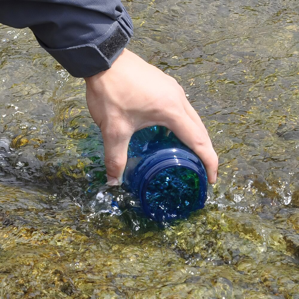 Filtro de reemplazo para botella de agua, purificador de agua para exteriores, emergencia, Camping, senderismo, gran capacidad de purificación de agua