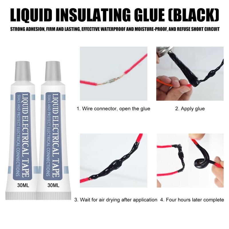 Dry Glue Liquid Insulation Electrical Tape Tube Insulation Fast Sealing Sealant