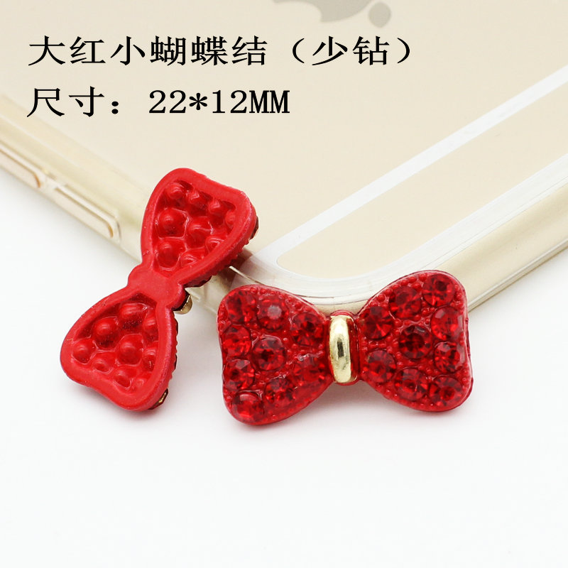 Diamond Painted Bow Tie Pendant Mobile phone case DIY Material Accessories for phone decoration stickers universal: 7