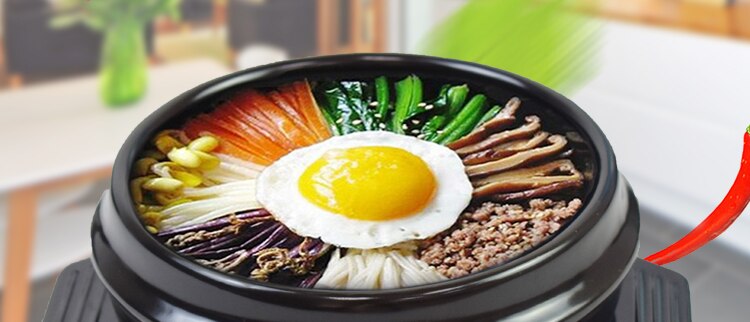 Stone pot bibimbap special stone Clay pot rice casserole Korean bibimbap stone fish casserole cooker ceramic