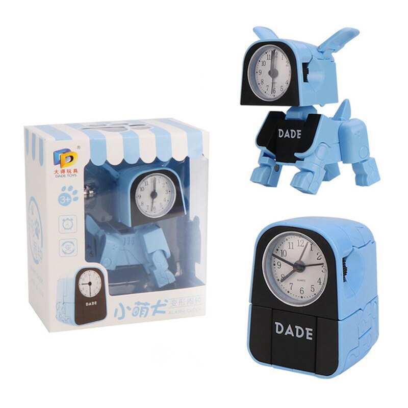 QMJHVX Deformed Puppy Wake Up Clock Children's Alarm Clock Lovely Cartoon Table Clock Alarm Clock Home reloj despertador: Alarm clock 1 blue