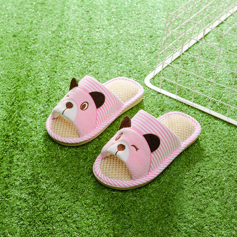 Kinderen Lente Herfst Slippers Kids Familie Slippers Cartoon Beer Huishoudelijke Anti-Slip Indoor Home Slippers voor Meisjes en Jongens