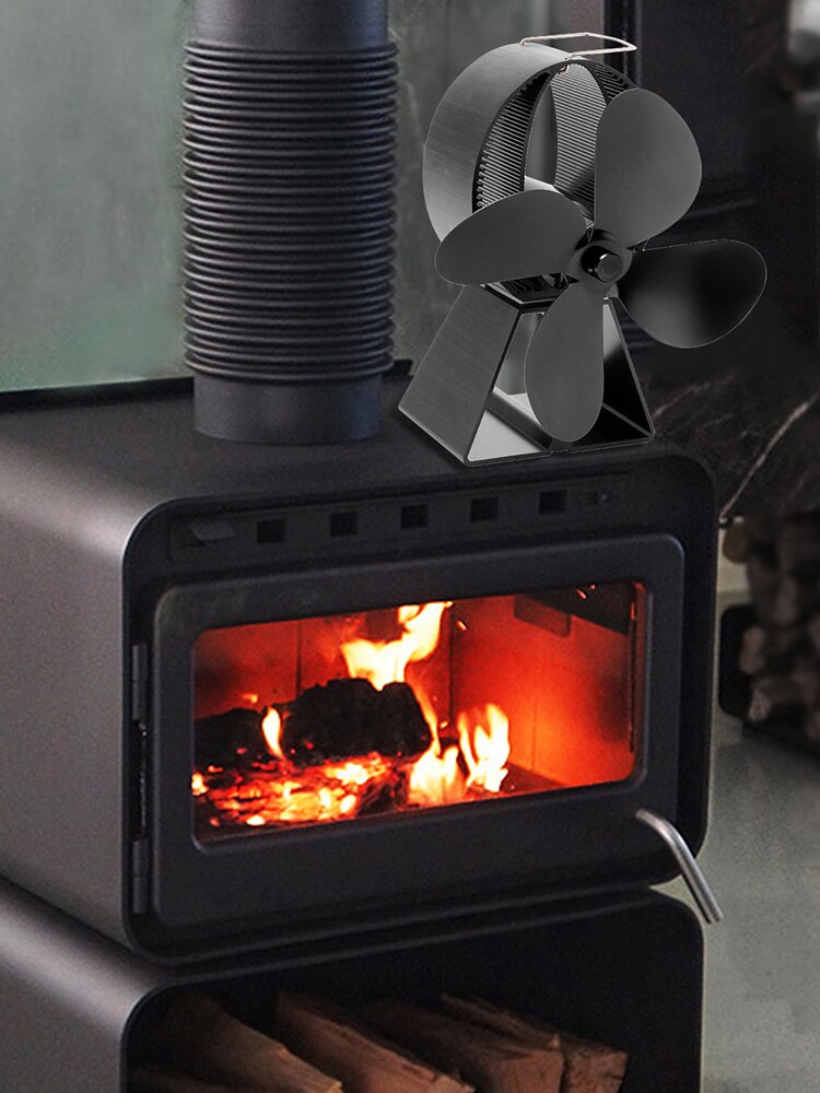 Mini Haard Kachel Fan Home Efficiënte Warmte Aangedreven Hout Brander Eco Fan Voor Houten/Log Brander/Fire: Default Title