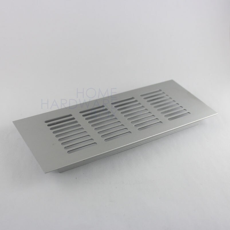 Couvercle de ventilation en aluminium 200x80mm | Panneau de ventilation de l'air, chaussures rectangle de l'armoire
