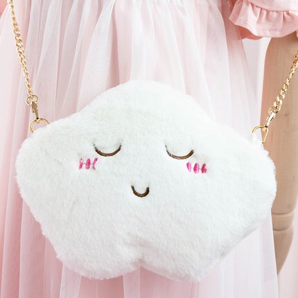 Super Cute Furry Single Shoulder Bags Mini Phone Wallet Bag Purse Cartoon Lolita Chain Sweet Girl Kawaii 11 types: 4