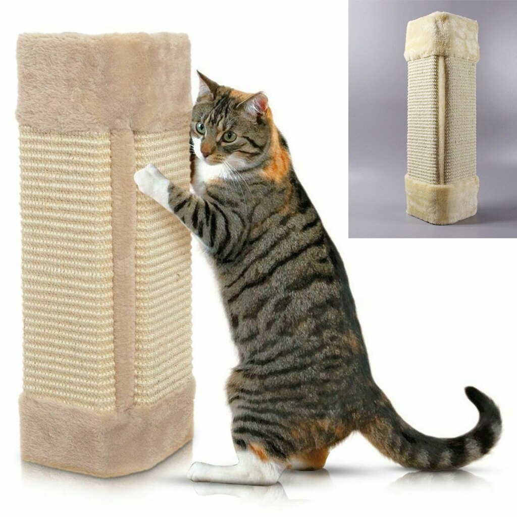 Wall Mounted Cat Scratches Board Pet Kitten Wall Corner Scratching Mat Post