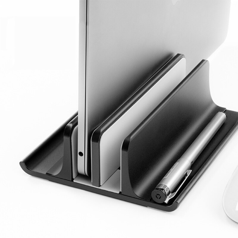 Dual Slot Aluminium Verticale Laptop Stand - Laptop Houder Compatibel Voor Notebook X5QC