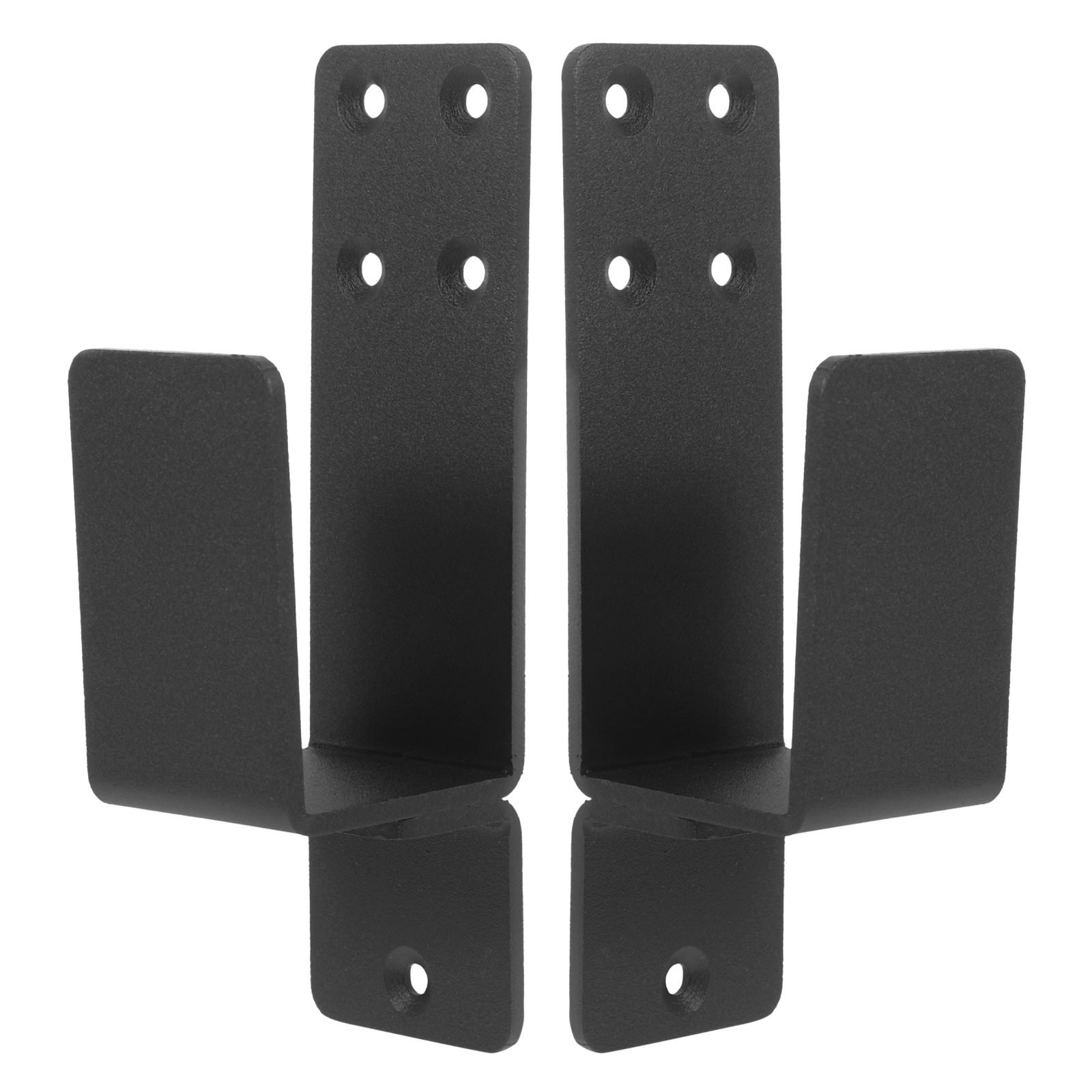 Soporte de seguridad para pestillo de puerta, soportes de barricada de seguridad en forma de U, soporte de acero, 2 uds.