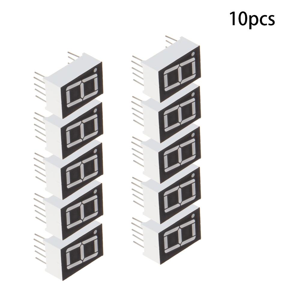 1 ~ 20 Pcs 1 Bit Common Cathode/Anode Led Display Digitale Buis 10 Pins 7 Segment 2V 20mA Rode Led Segment Displays