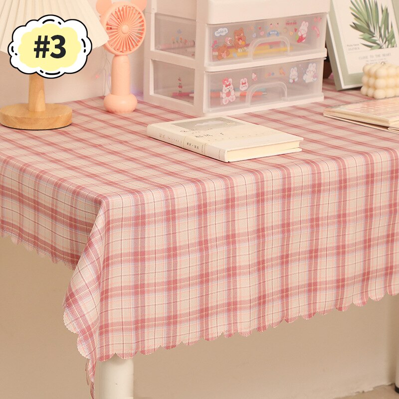 Mantel a cuadros para Mesa, tapete Rectangular para dormitorio, vestidor, escritorio, decoración De: Tablecloth S3 / L 100x145cm