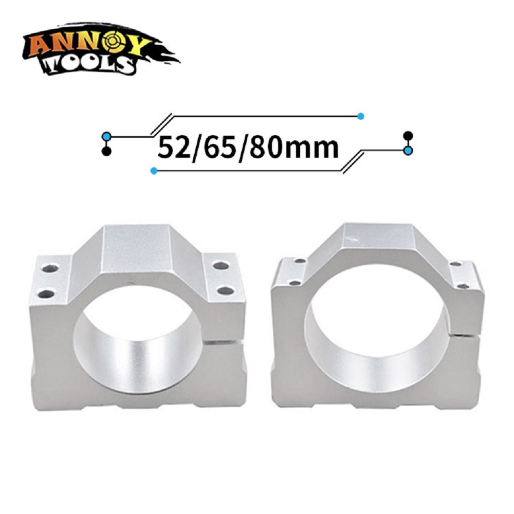 CNC Spindle Motor fixture 52mm,65mm,80mm Spindle Clamping bracekt Aluminium fixture for CNC Spindle