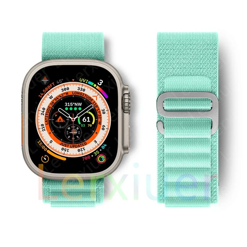 Bracelet de montre pour apple montre Ultra 2 bande 49mm 45mm 44mm 40mm 41mm 38 bracelet alpin Nylon série iwatch 6 7 8 9 se 44mm