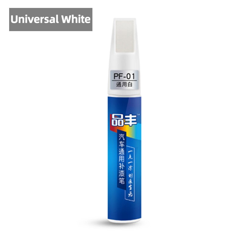 Car Mending Fill Paint Pen Tool Applicator Waterproof Touch Up Car Paint Repair Coat Painting Scratch Clear Remover: Universal White