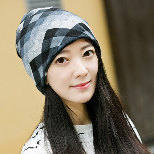 Popular Winter Hat Women Knit Slouchy Beanie Girls Bonnet Skull Baggy Warm Female Scarf Gorro Feminino Inverno Cap