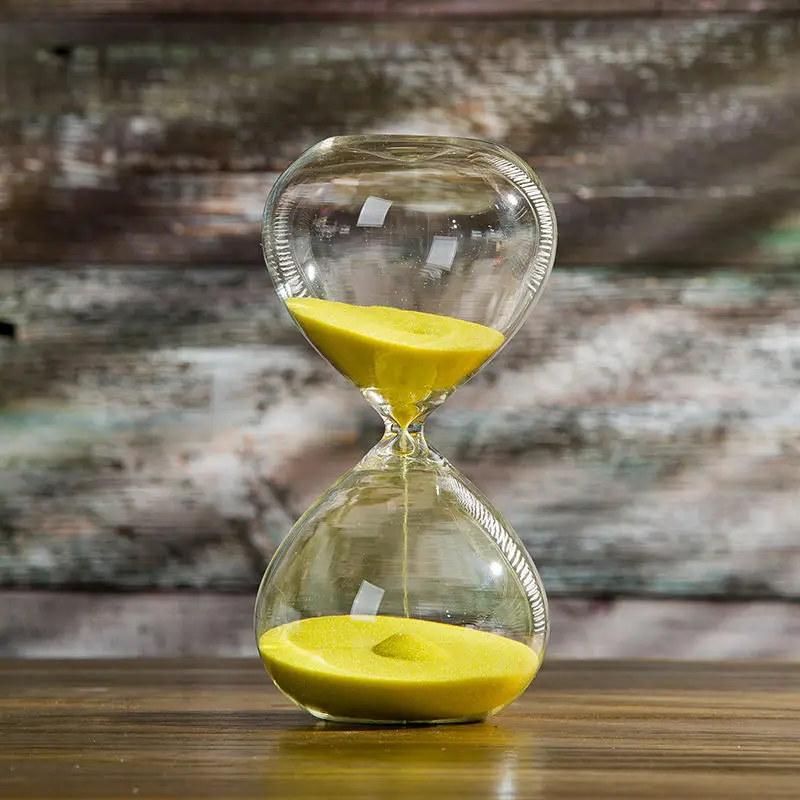 5/10/15/30/60 Minuten Sanduhr Sanduhr Zeit Management Werkzeug Kreative Glas Sanduhr Ornamente schreibtisch Hause Dekorative Spielzeug