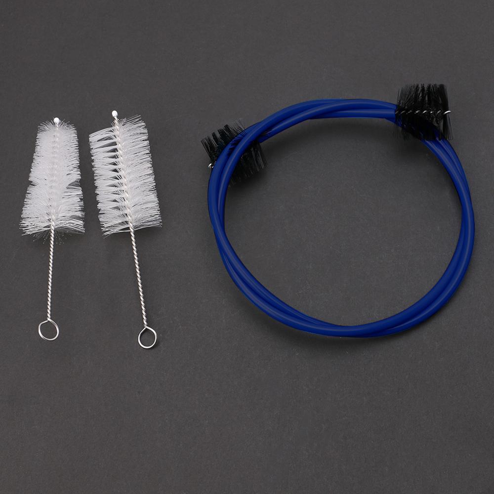 Newest Brasswind Instrument Trumpet Trombone Tuba Horn Cleaning Set Kit Tool with Cleaning Cloth Brush Red/blue