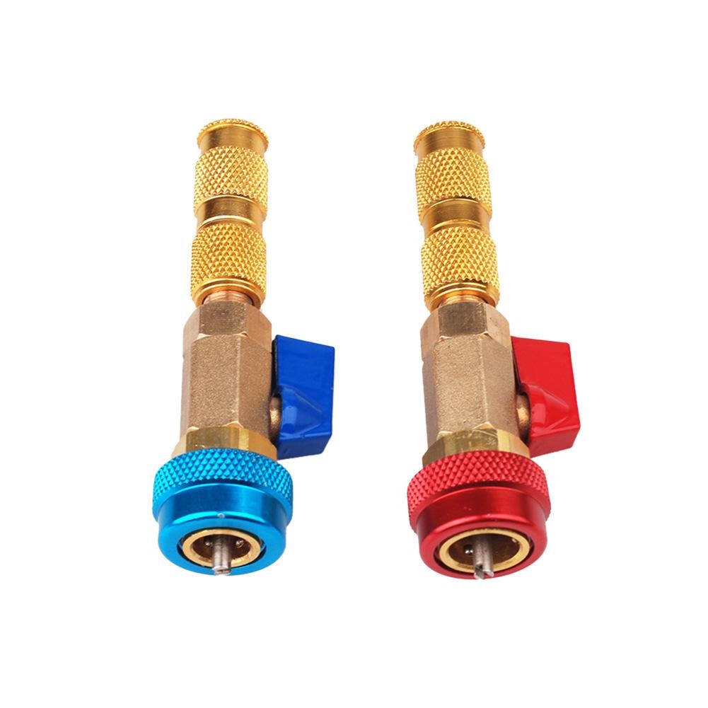 Equipo de aire acondicionado Universal para coche, válvula R134A, instalador de Extracción rápida con núcleo, herramienta de reparación de alta presión y baja presión