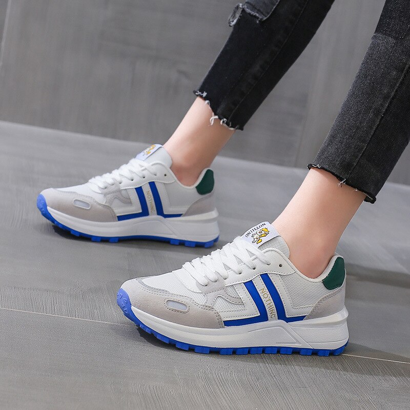 Forrest Gump shoes, sports and leisure shoes, versatile dad breathable mesh shoes: Blue / 39