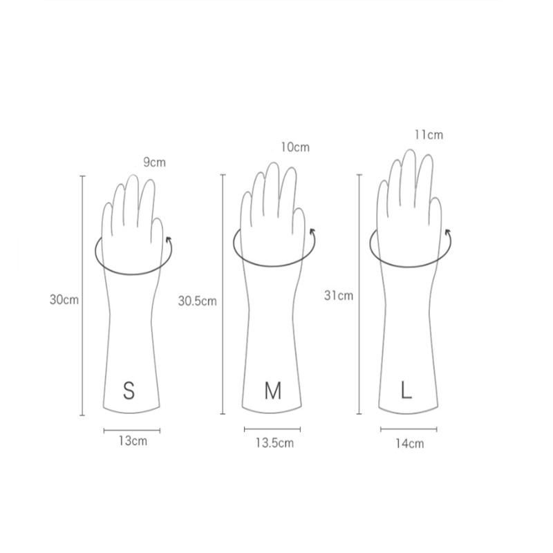 1 Paar Transparante Pvc Schoonmaak Handschoenen Multifunctionele Magic Siliconen Schotel Wassen Handschoenen Voor Keuken Accessoires Huishoudenwashing