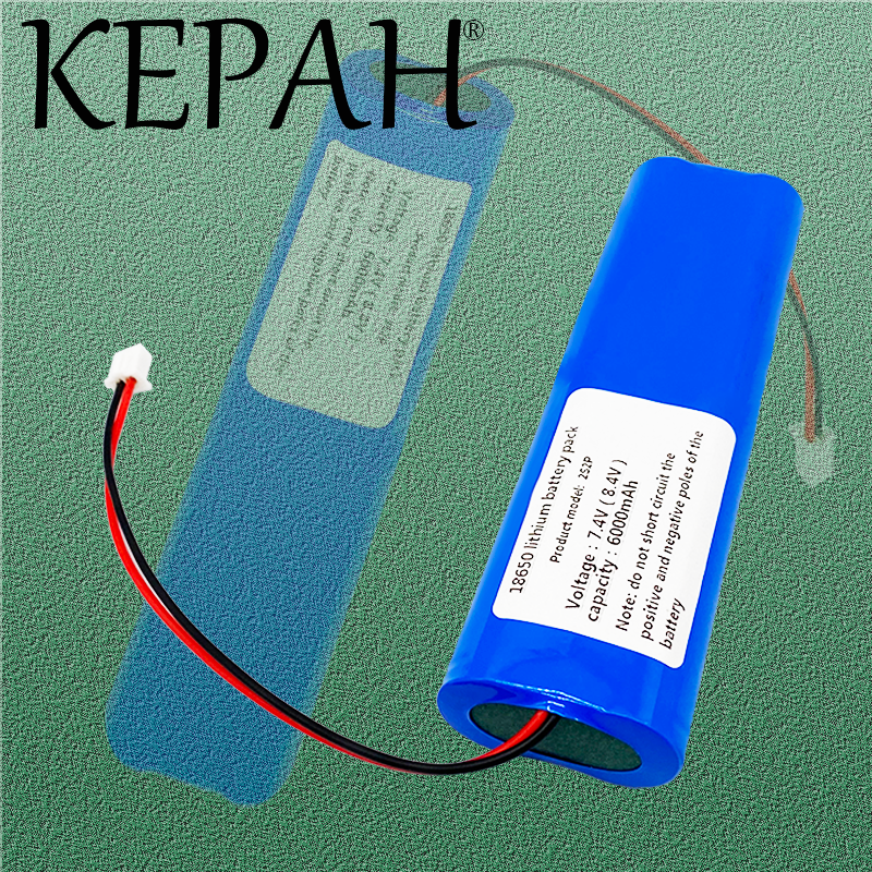 7.4v 18650-2S2P 6000mah lithium battery pack li-ion rechargeable battery 18650