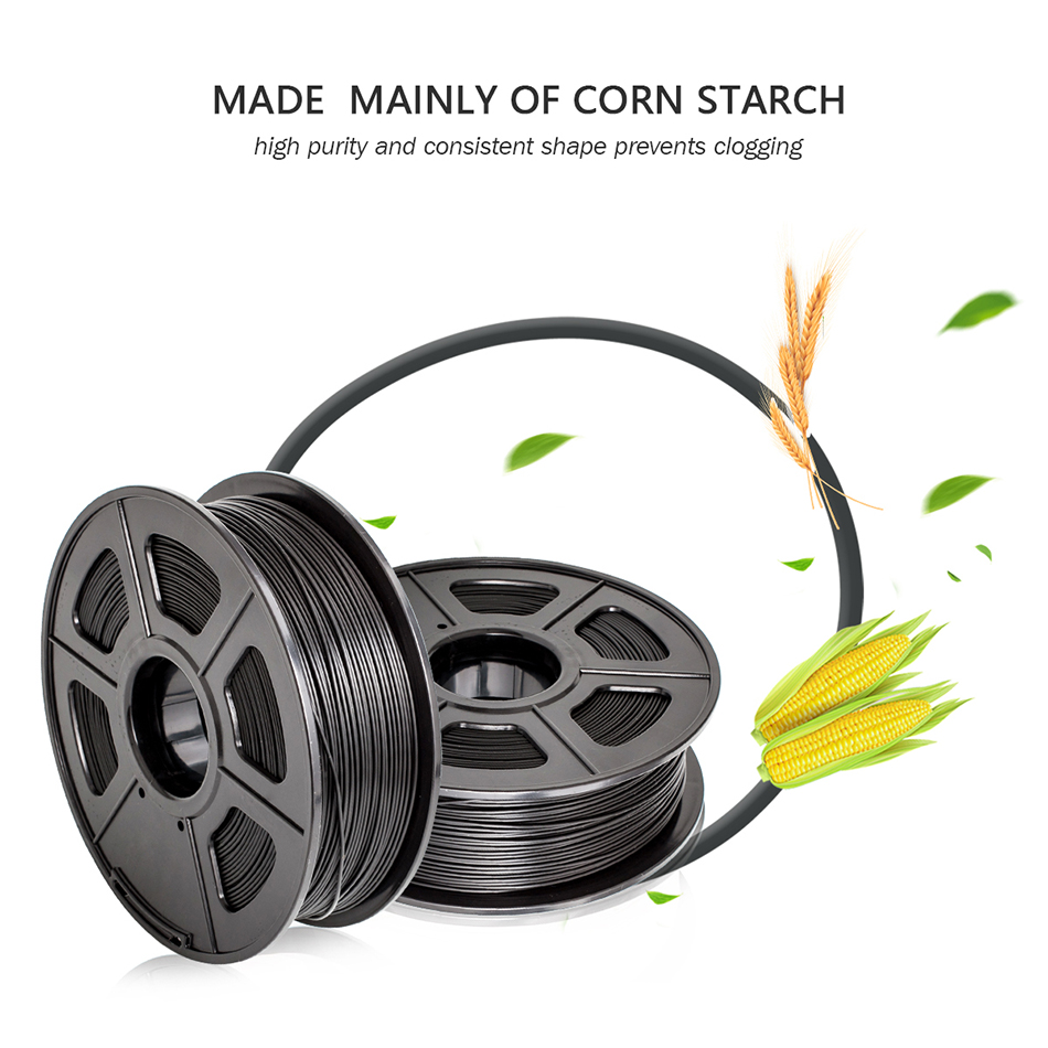 SUNLU Kunststoff PLA 3D Filament Für FDM Drucker 3D Drucker Material Niedrigen Schrumpfung Druck Filament Sublimation Rohlinge 1,75 MM 1KG