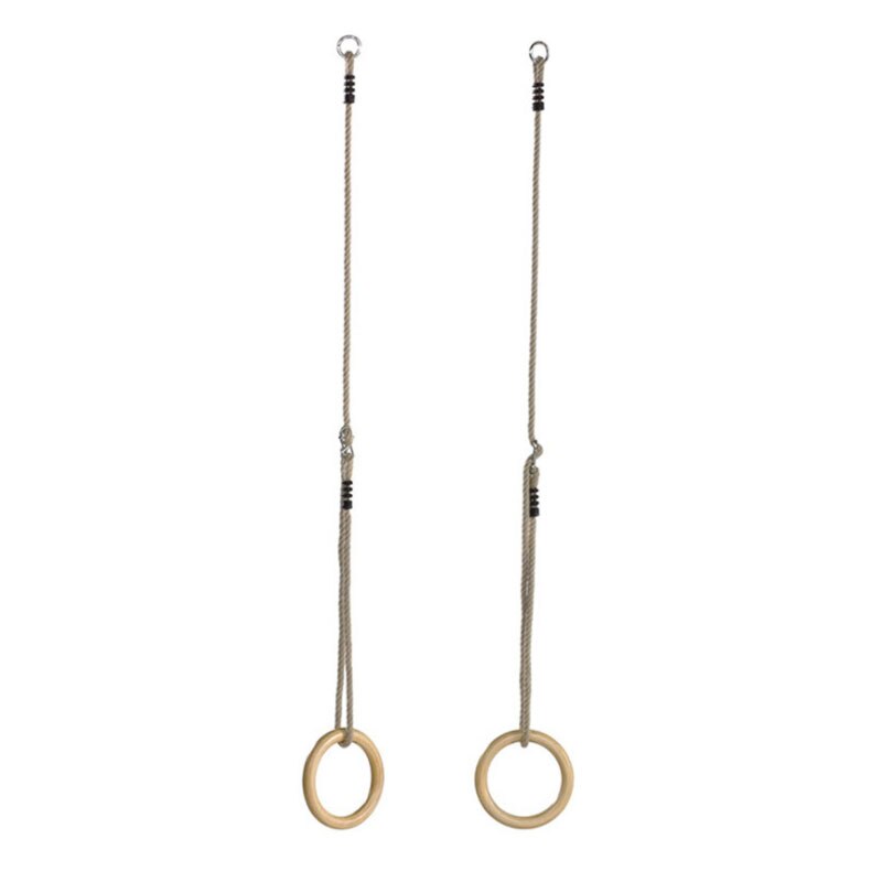 Gymnastiek Ringen Pull Up Touwen Fitness Gym Oefening Chinning Apparatuur Atleten Spier Training Houten Ring Gesp Speelgoed: Default Title