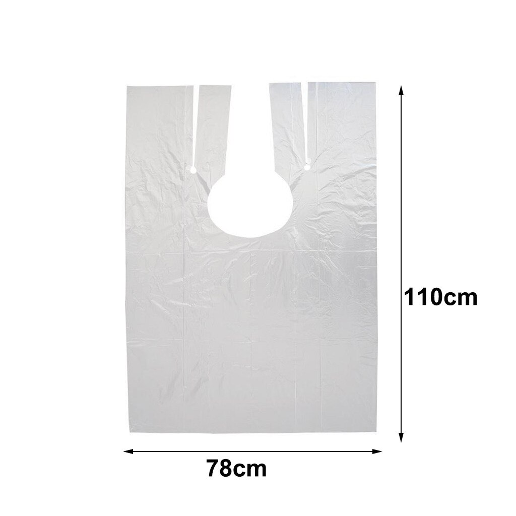 200 PC Disposable Cape Salon Hairdressing Cloth Hair Cutting Hairdressing Cape Barber Salon Capas Hairdresser Apron Wrap