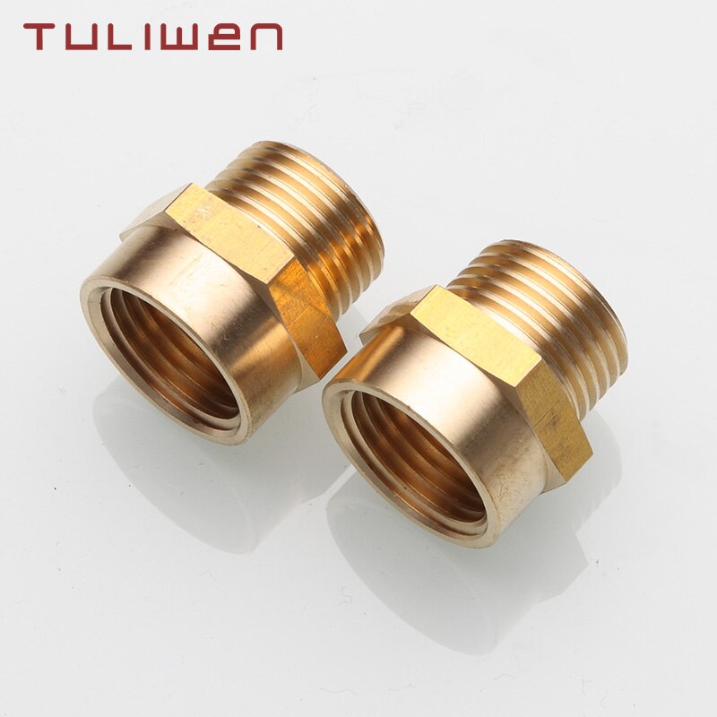 1/2” G Thread (BSP) Female to 1/2” NPT Male Connector BSP to NPT Adapter 1/2 Inch Industrial Metal Brass G Thread to Fittings