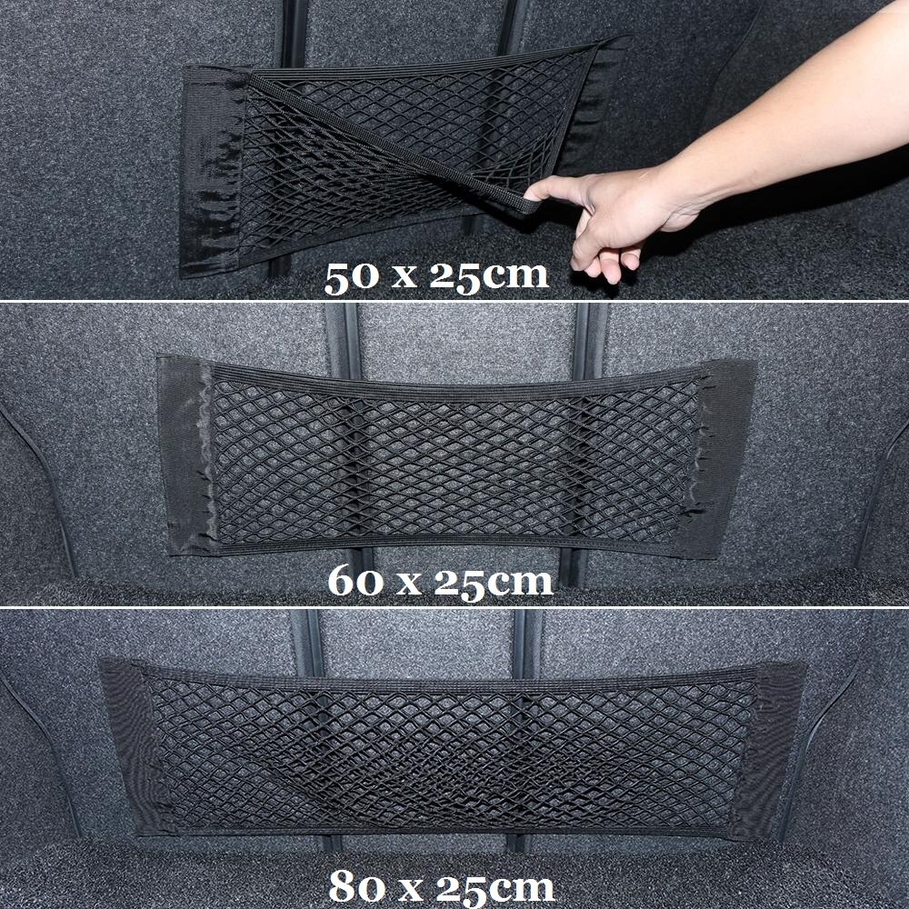 Organizador de malla para maletero de coche, accesorio universal de nailon para almacenamiento de carga de coche y suv, mallas para equipaje, bolsillo de viaje