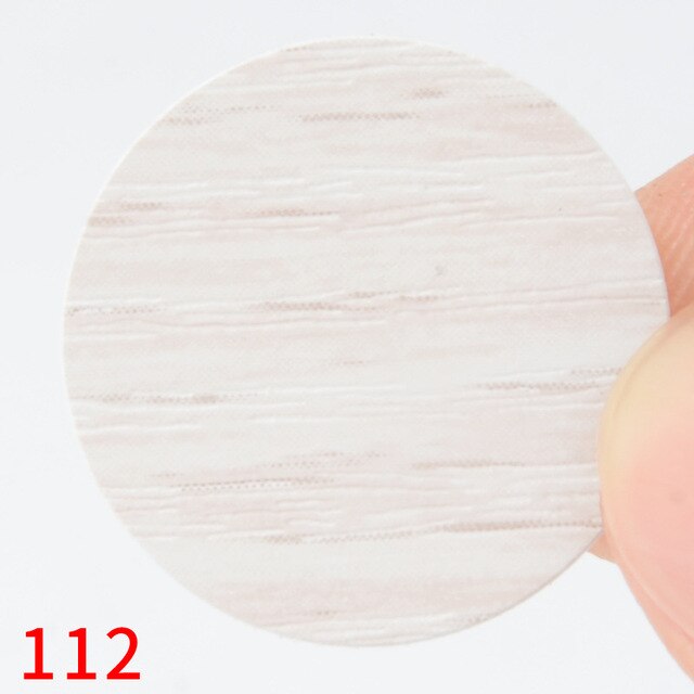 Lámina de PVC autoadhesiva para decoración de muebles, láminas de 21mm, tapas para cubrir tornillos, pegatinas, artesanía de madera, ornamento de armario de escritorio, 54 Uds./hoja