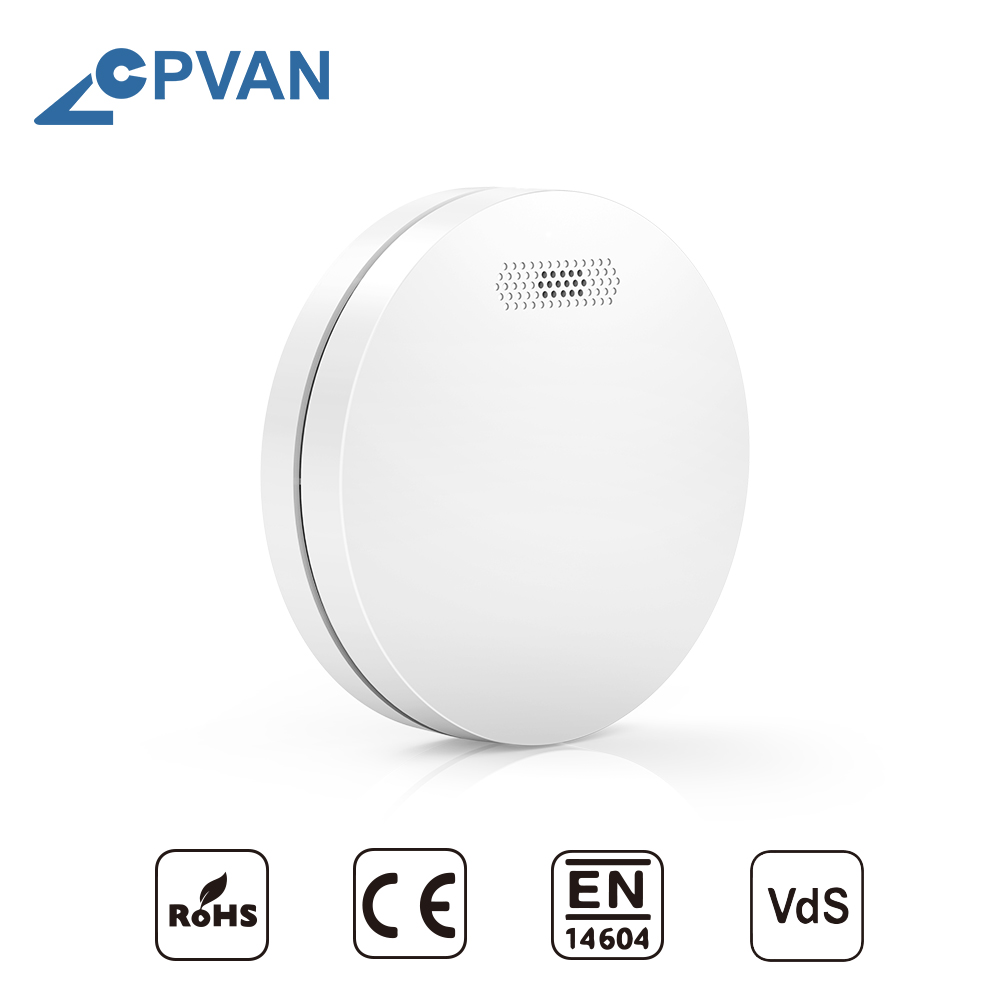 CPVAN Smoke Detector Standalone Rauchmelder Home Security Photoelectric Fire Alarm Sensor With Battery: Default Title