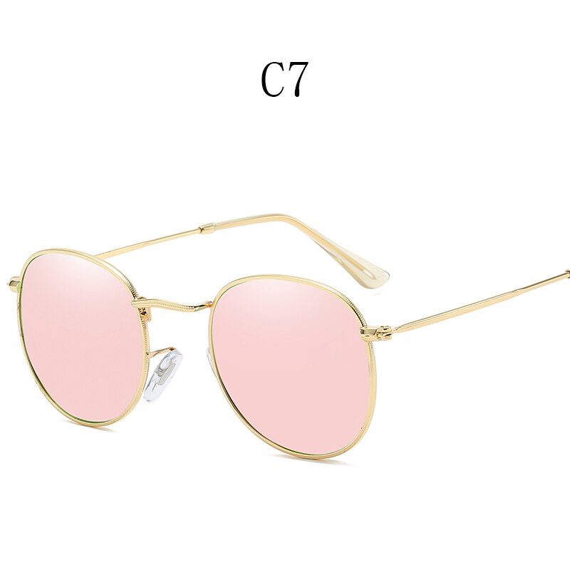 Gafas de sol polarizadas redondas clásicas para hombre y mujer, lentes Polaroid de pesca, montura de Metal, negras, para conducir: 11-SHL3447PO-C7