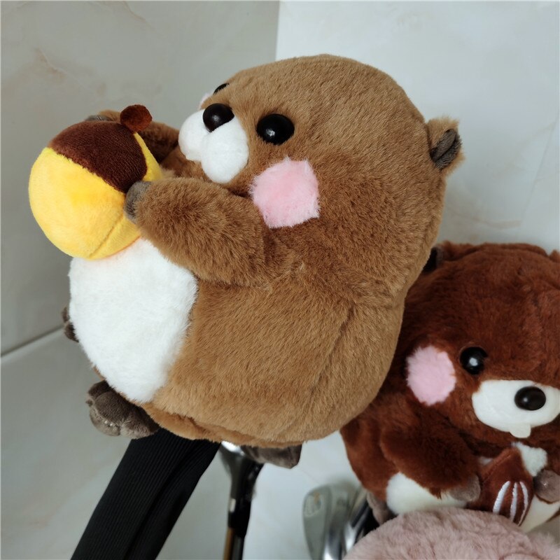 Groundhog Driver Head Cover Plush Golf 460cc Wood Headcover 4 Colors Golf Club Accessory For Man Women