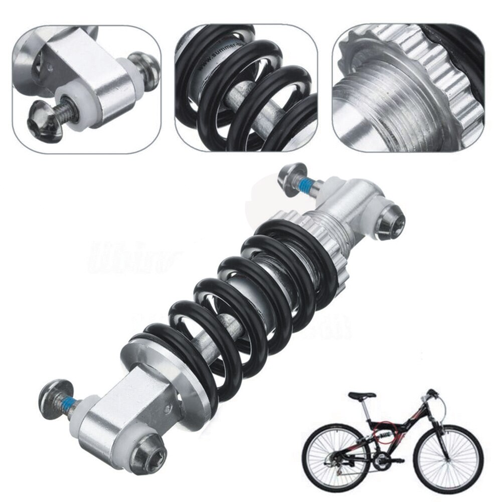 MTB Rear Suspension Damper Spring Shock Absorber 125mm 450LBS Bicycle Spring Shock absorber Stainless Steel