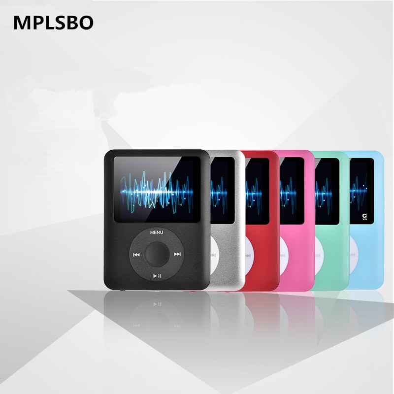 MPLSBO 6 colori 1.8 pollice Schermo LCD MP3 MP4 Music Player Custodia in metallo 8 GB 16 GB 32 GB Lettore MP4 Supporto E-Book FM Lettura Radio